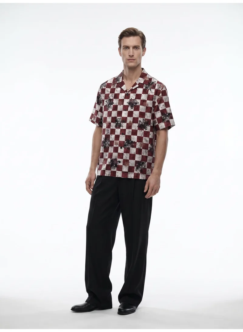 Tezhhomayaa The "Astral Dynasty" Cuban Collared Shirt