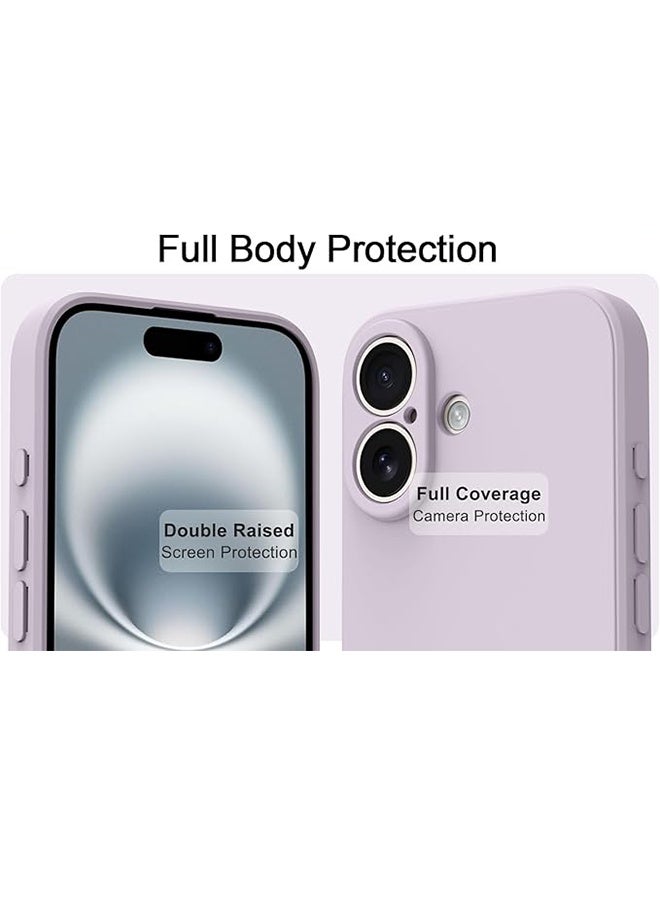 HAVEN Liquid Silicone Case for iPhone 17 6.1-Inch, Full Covered Soft Gel Rubber Phone Case, Anti-Scratch Shockproof Cover - Purple - Image 3