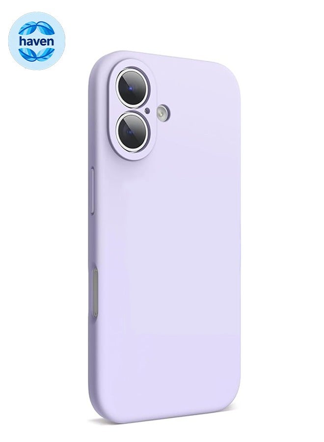 HAVEN Liquid Silicone Case for iPhone 17 6.1-Inch, Full Covered Soft Gel Rubber Phone Case, Anti-Scratch Shockproof Cover - Purple - Image 1