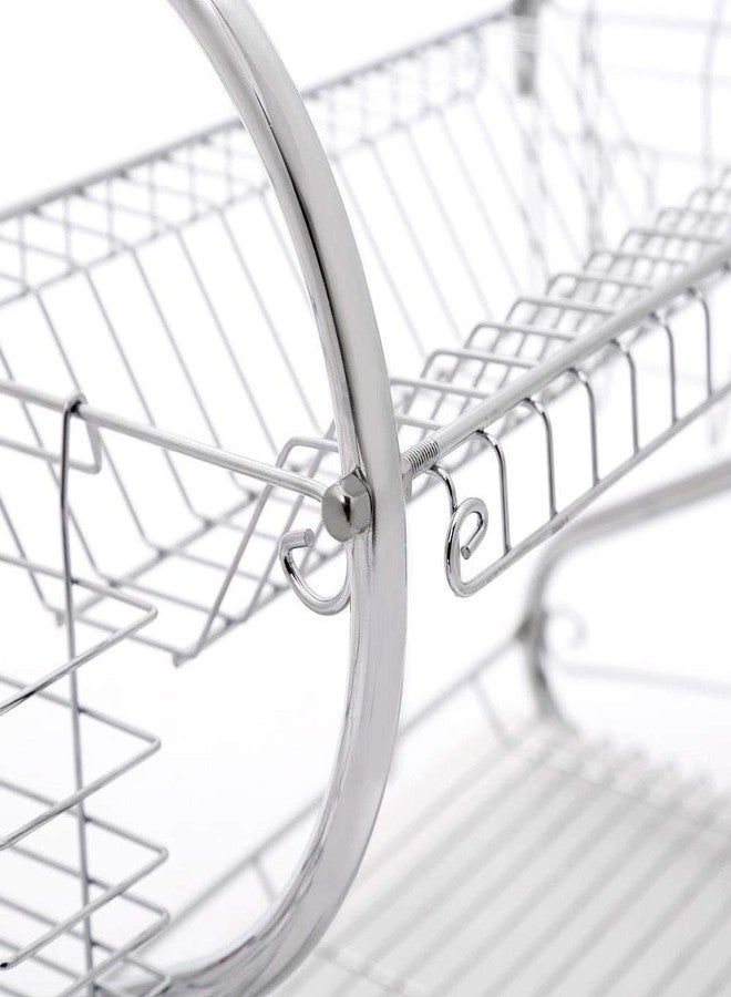 bosig® 2-Tier Dish Rack, Large Capacity Dish Srying Rack with Utensil Holder - Image 3