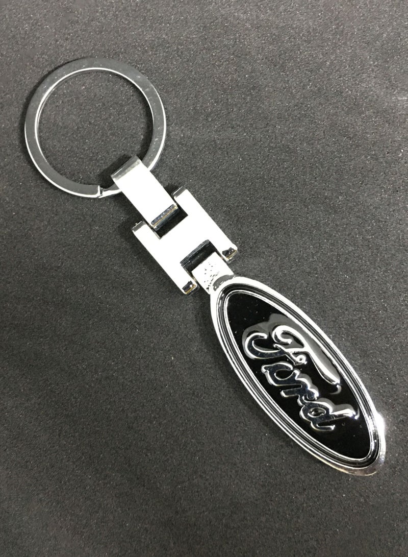 Zinc Alloy Metal 3D Logo Keychain For Ford - Image 3