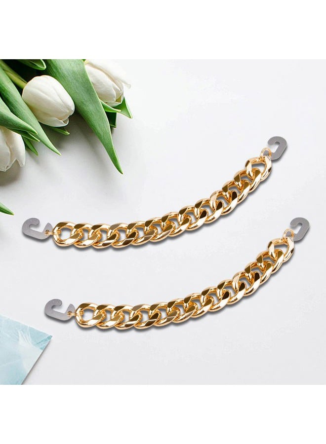 CUNUEN Gold Bling Metal Chain Decoration Charms for Teen Man Women Adults Shoes Accessories - Image 3