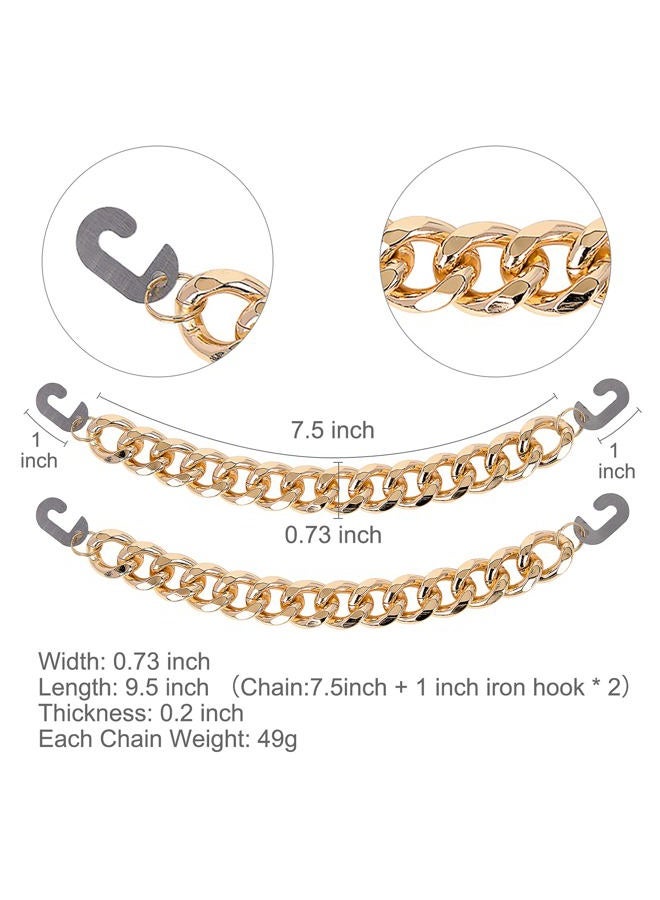 CUNUEN Gold Bling Metal Chain Decoration Charms for Teen Man Women Adults Shoes Accessories - Image 4