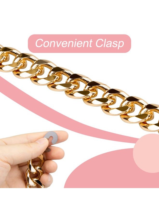 CUNUEN Gold Bling Metal Chain Decoration Charms for Teen Man Women Adults Shoes Accessories - Image 5