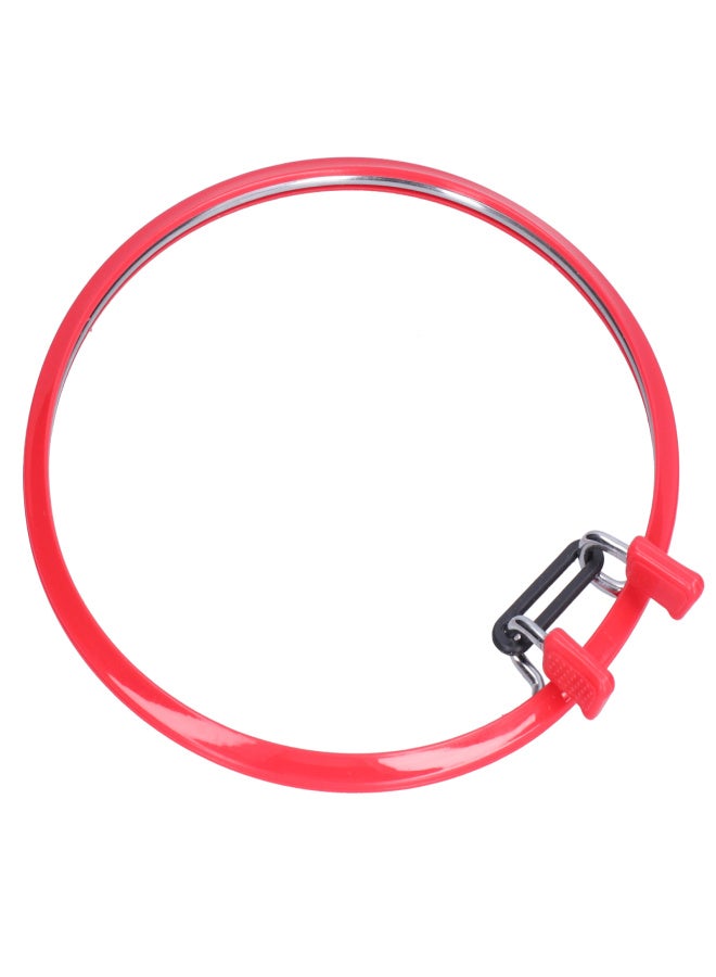 Embroidery Hoop Red Plastic Cross Stitch Ring Embroidery Wreath Spring Style Embroidery Frame - Image 5