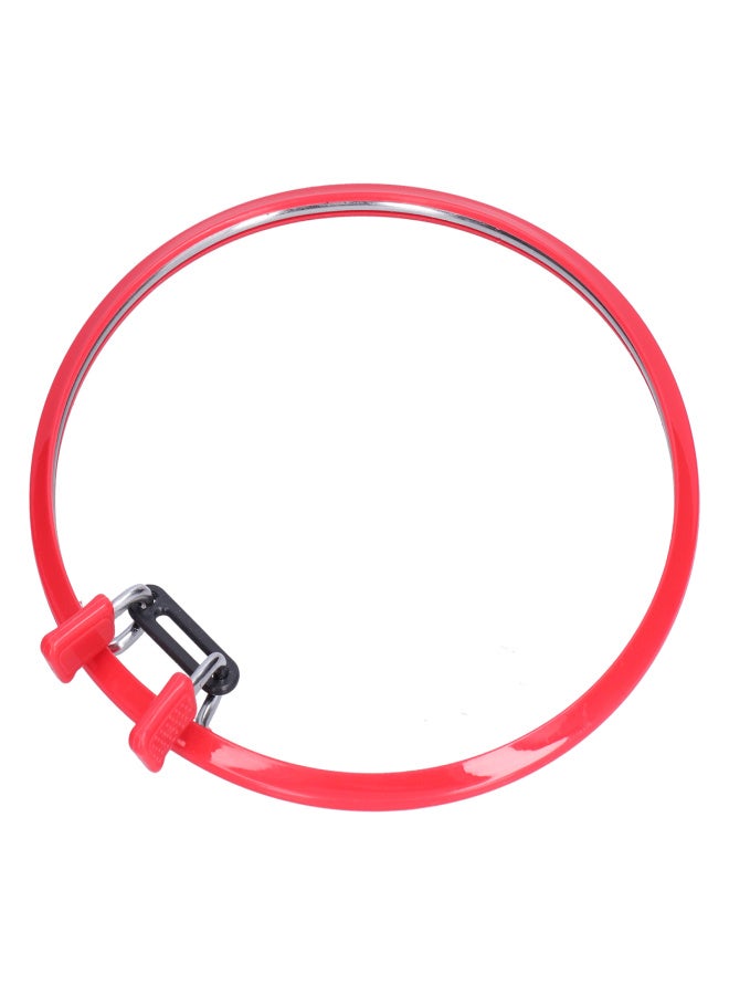 Embroidery Hoop Red Plastic Cross Stitch Ring Embroidery Wreath Spring Style Embroidery Frame - Image 4