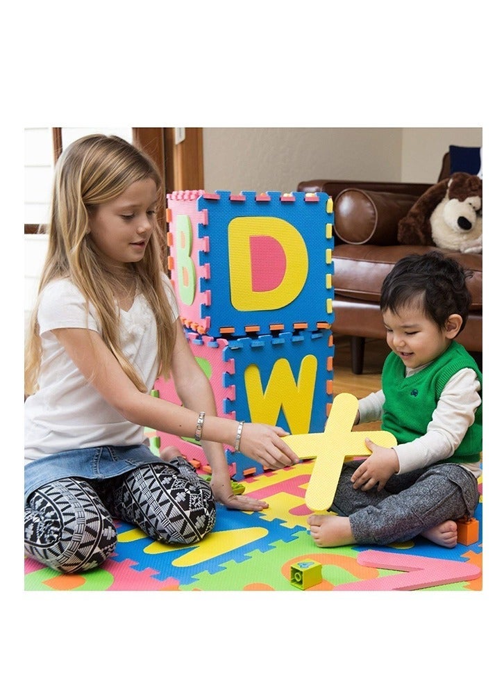 Rally 26-Piece Kids Foam Interlocking Letters Educational Mat Mat - Image 5