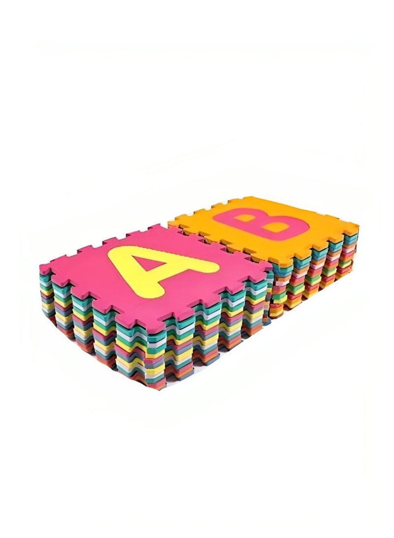 Rally 26-Piece Kids Foam Interlocking Letters Educational Mat Mat - Image 2
