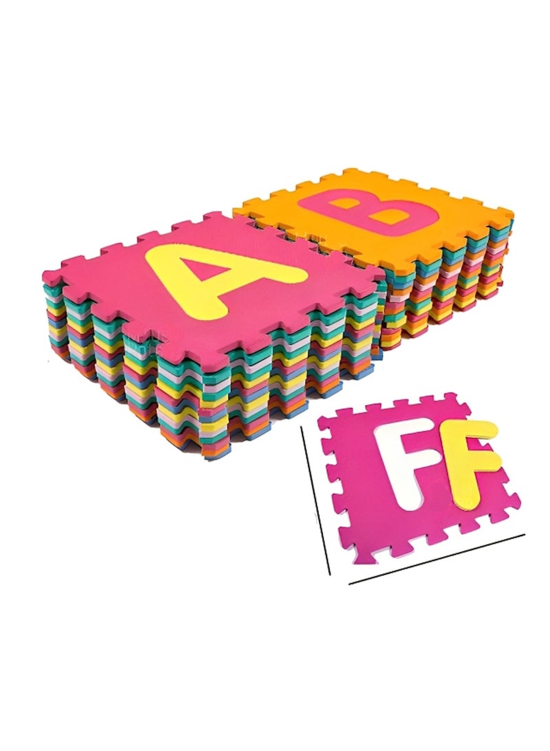 Rally 26-Piece Kids Foam Interlocking Letters Educational Mat Mat - Image 1