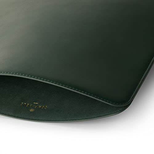 Comfyable Laptop Sleeve 15 Inch Precisely Compatible with MacBook Air 15" M5 M4 M3 M2 2026, Faux Leather Cover Case, Green - Image 2