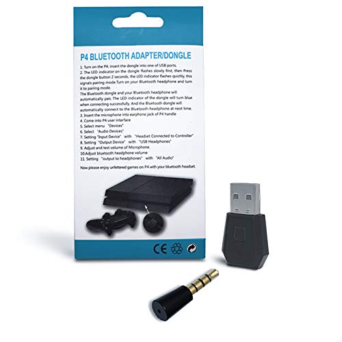 RALAN Bluetooth Dongle Adapter for PS4, Wireless Mini Microphone USB 4.0 Audio Adapter Receiver Compatible with PS4 PlayStation Support A2DP HFP HSP - Image 5