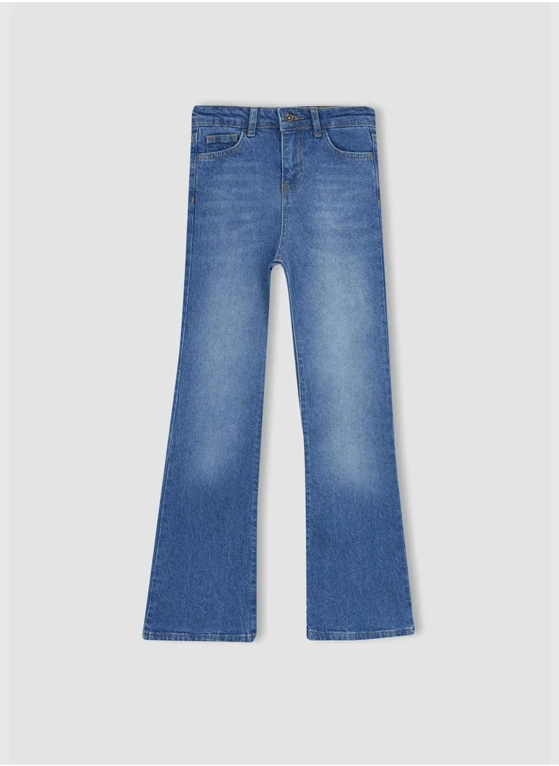 DeFacto Girl Flare Fit Denim Trousers