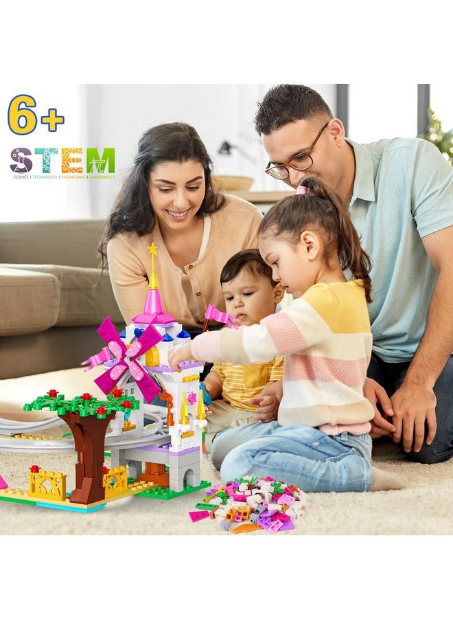 Hogokids HOGOKIDS Friend Roller Coaster Building Set - 711 PCS Girls Park Amusement Building Block Kit Rollercoaster Adventure Christmas Birthday Gift Toys for Kids Girls Boys Aged 6 7 8 9 10 11  - Image 3