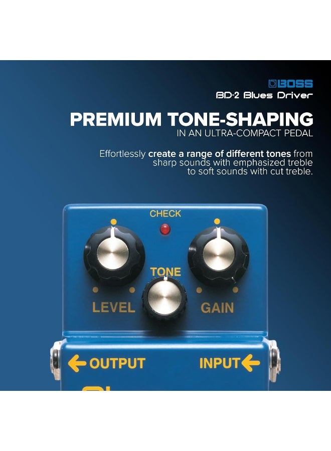 Boss BD-2 Blues Driver Guitar Effects Pedal - Image 4
