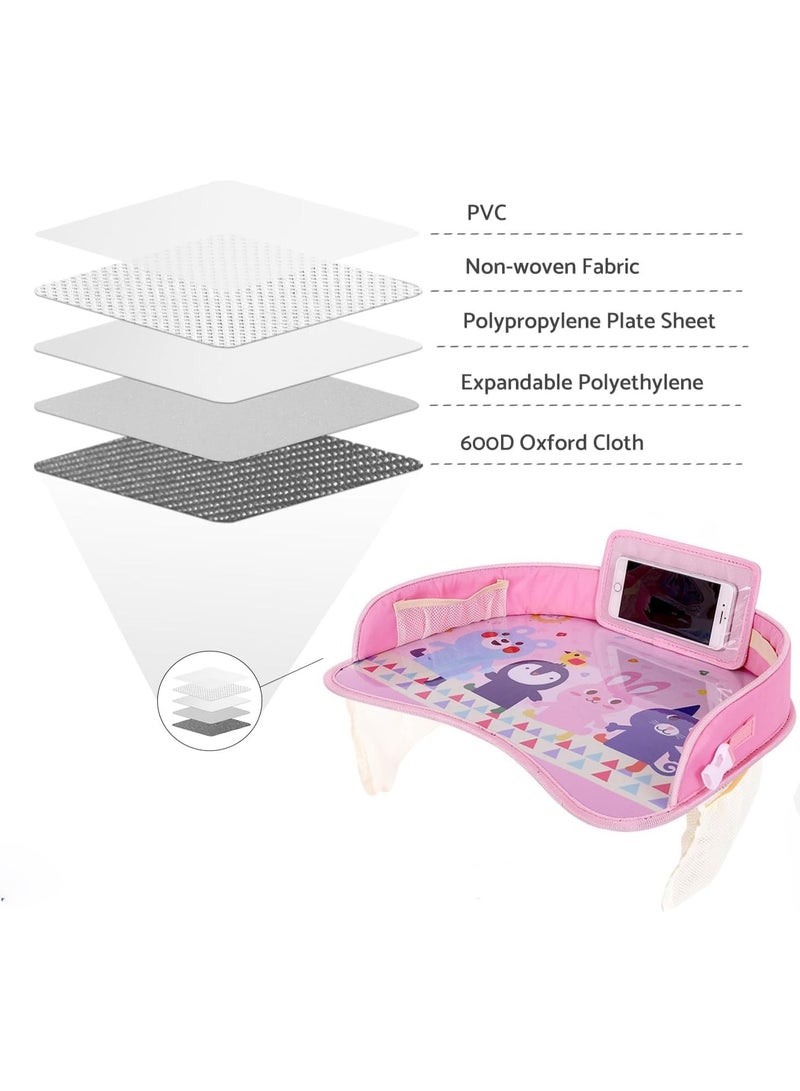 MostNow Kids Travel Tray for Toddler Car Seat, Kid Activity Desk for Air Travel,Car Trays for Kids Roadtrip Essentials,Carseat Table Tray for Kids Road Trip Activities - Image 3
