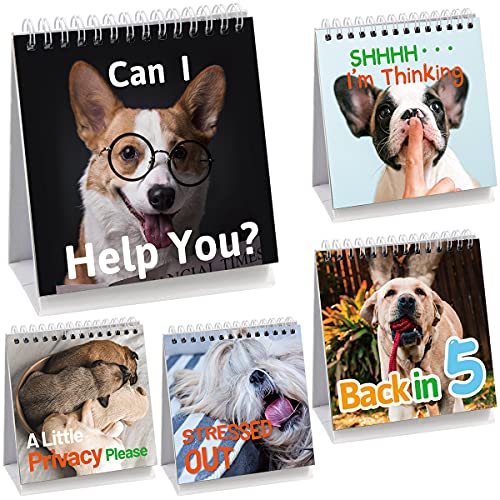 Fancy Land Funny Desk Signs for Dog Lovers 30 Different Fun and Flip-Over Messages for Office Desk Accessories - Image 3