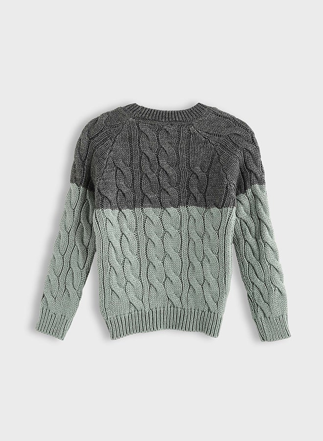 ريد سيركل بلوفر أطفال محبوك برقبة صغيرة مستديرة - Image 2