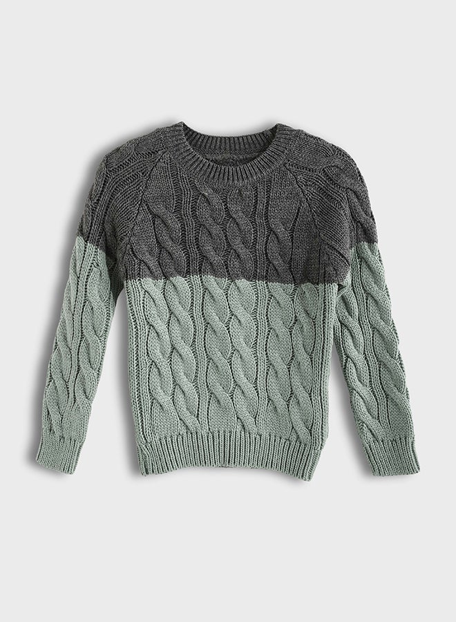 ريد سيركل بلوفر أطفال محبوك برقبة صغيرة مستديرة - Image 3