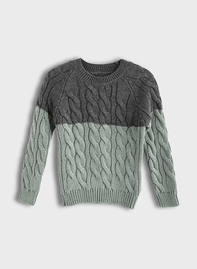 ريد سيركل بلوفر أطفال محبوك برقبة صغيرة مستديرة - Image 1