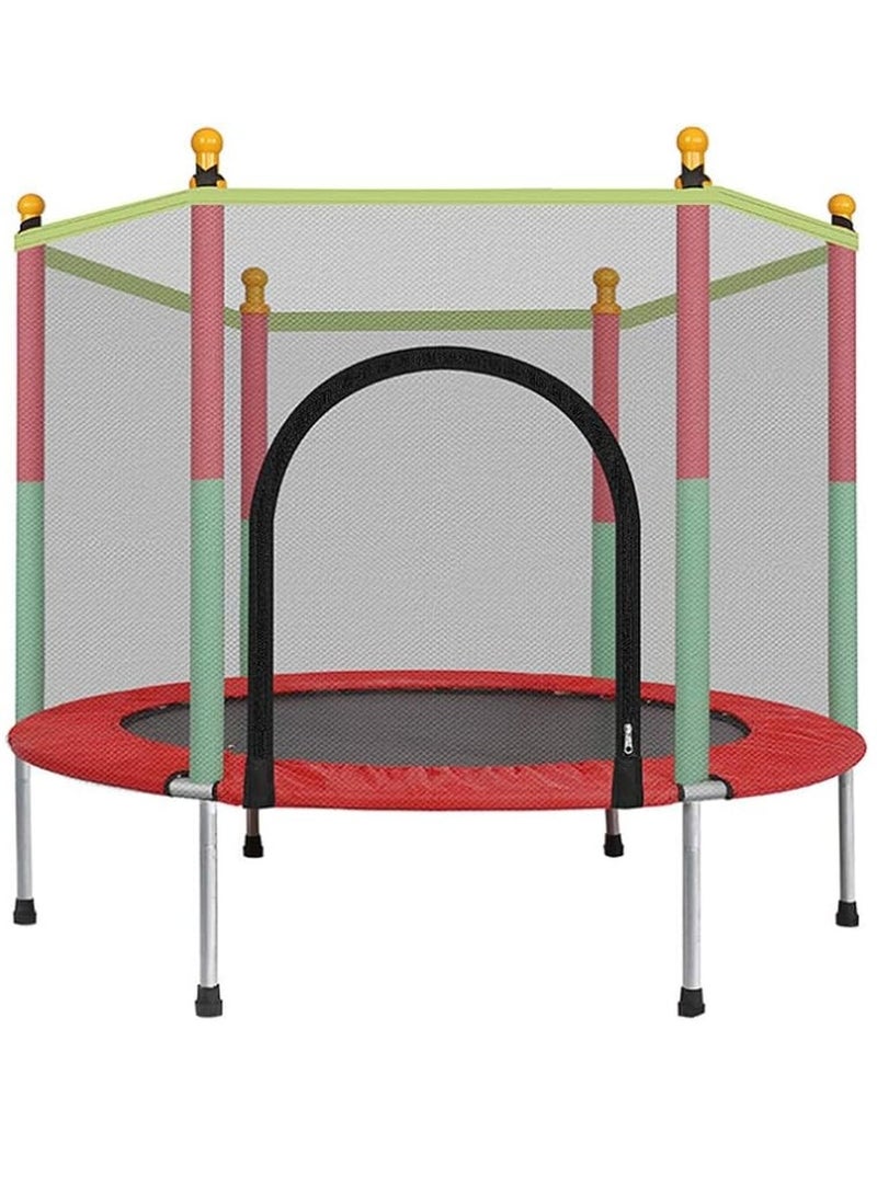 Generic - Trampoline For Kids with Safety Net and U Shaped Zipper - Red - 140 - Image 1