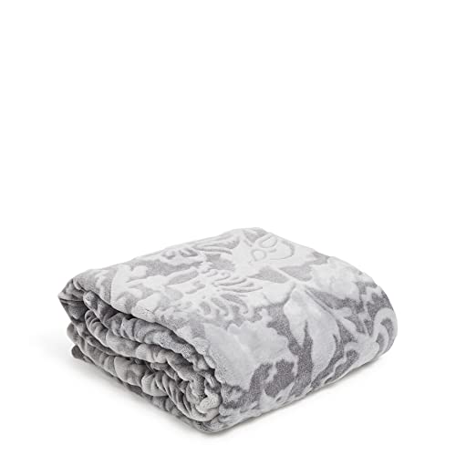 Vera Bradley Women's Plush Throw Blanket - Fleece, Java Galaxy Gray Tonal, One Size - Image 1