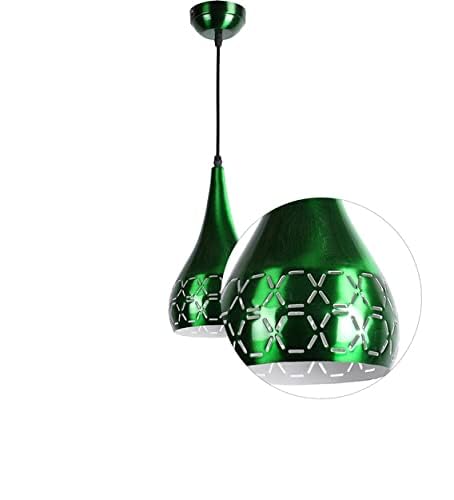 kinis Decorative Hanging Lamp/Pendant Lamp/Ceiling Light to Décor Home/Living Room/Bedroom/Office/Dining/Cafe/Restaurants, Two Cutting Balloon Shape, Green (Pack of 1, with Bulb) - Image 5