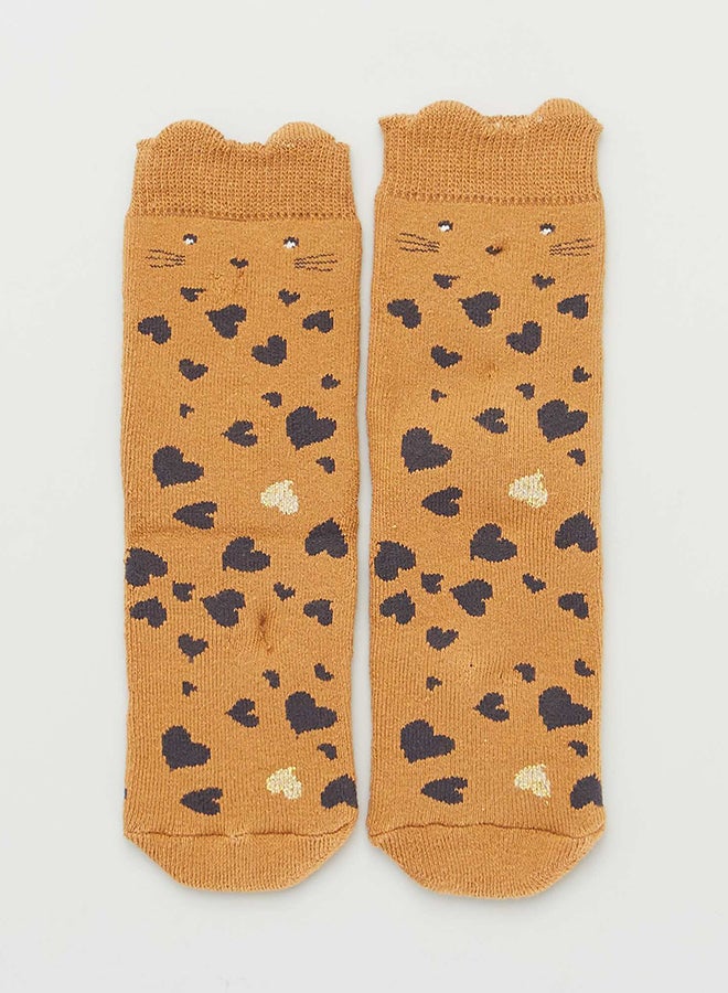 Kiabi Pack of 2 pairs of heart and cat socks  - Image 4