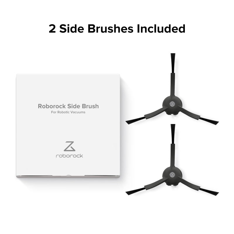 roborock Side Brushes Replacement (2 Pieces) for S8 Pro Ultra, S7 Max Ultra, Qrevo, Roborock Qrevo Slim, Series of S7 MaxV/S7/Q7Max/Q8 Max/S8/Q7/Q5/S6/S5/S4/E5/E4/E3/E2 Robot Vacuum Cleaner, Black - Image 2