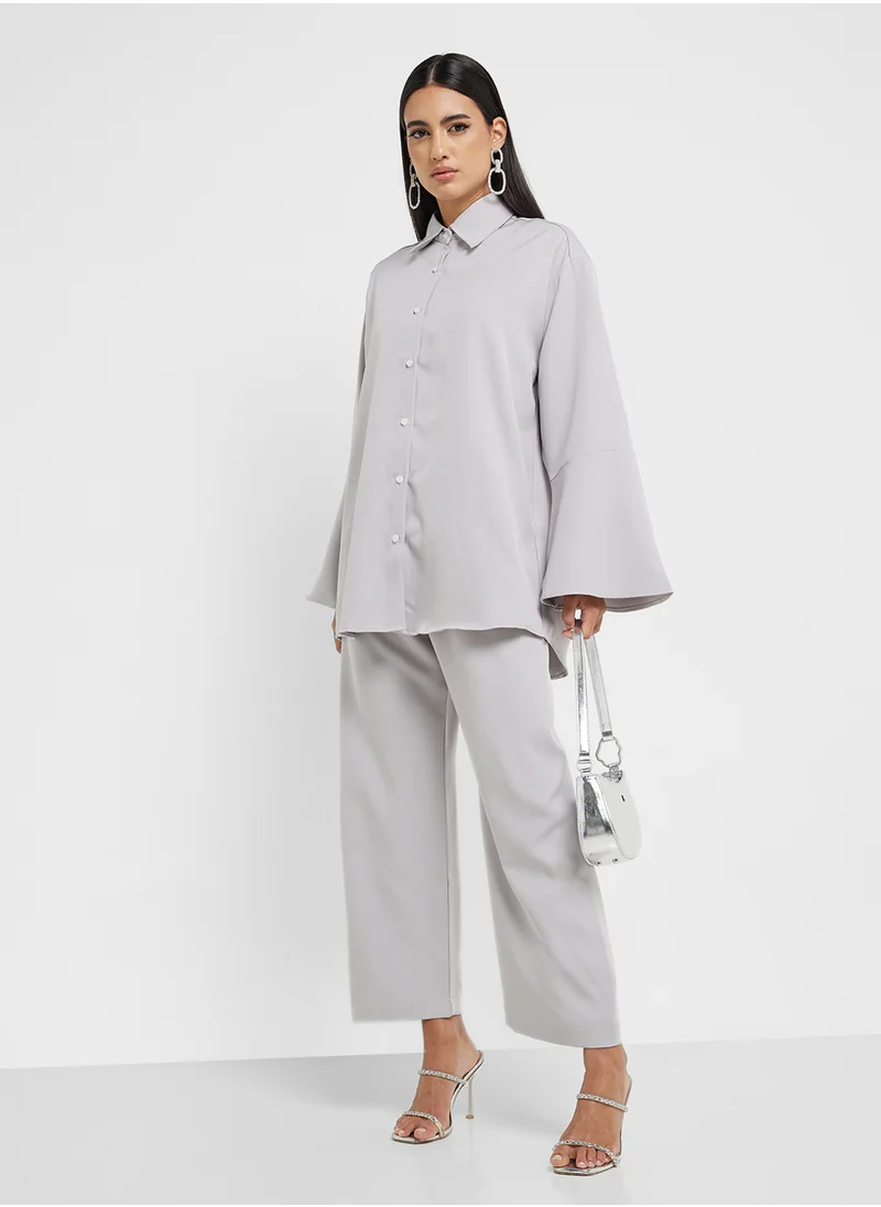 هيا كلوزيت Button Down Blouse & Pants Set