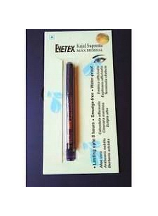 Eyetex Matte Finish Supreme Max Herbal Kajal (Black) Matte Finish - Image 2