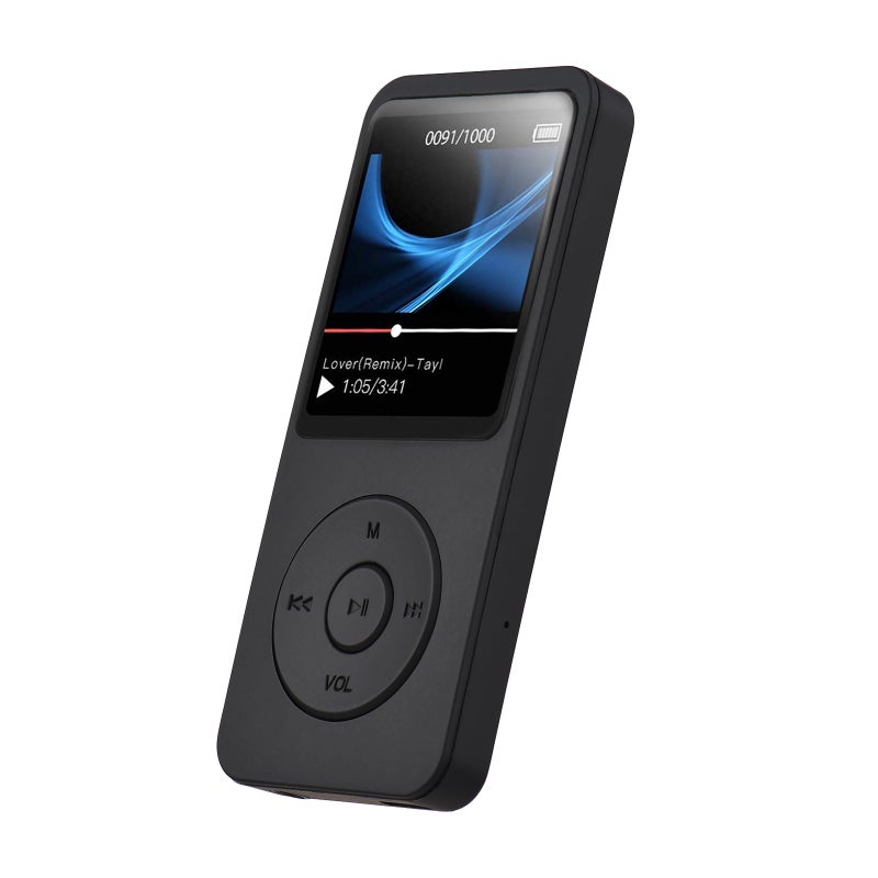مشغل MP4 محمول بطاقة ذاكرة بسعة 64 جيجابايت - مشغل موسيقى MP3 بشاشة LCD مقاس 1.77 بوصة، مشغل فيديو ومشاهد صور يدعم الموسيقى، راديو FM، الفيديو، الكتاب الإلكتروني، مسجل الصوت - Image 1