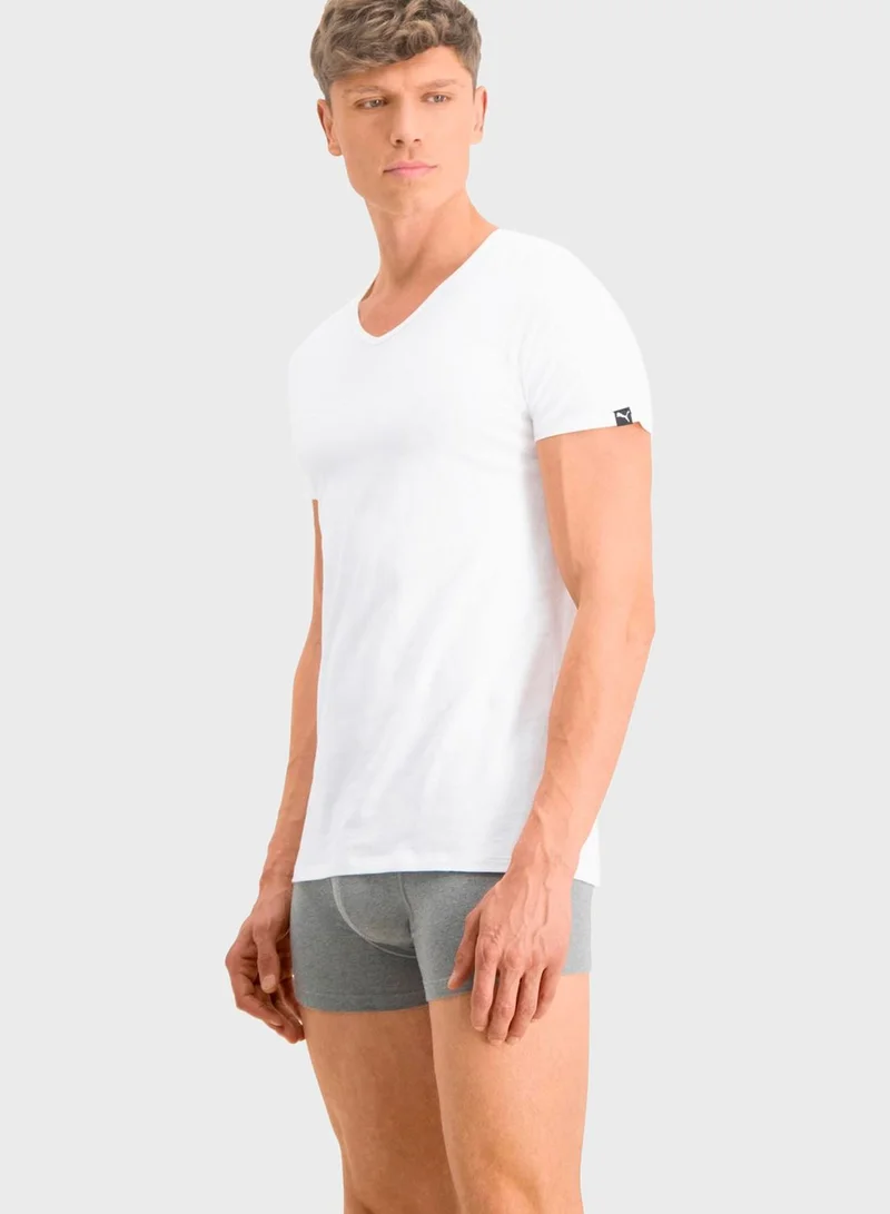 PUMA 2 Pack Basic Logo T-Shirt