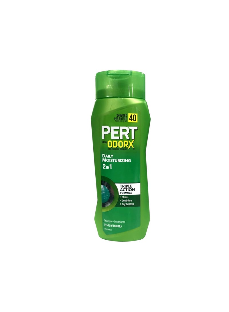 Pert Plus 2-in-1 Shampoo Plus Conditioner, Normal Hair 13.50 oz ( Pack of 5) - Image 1