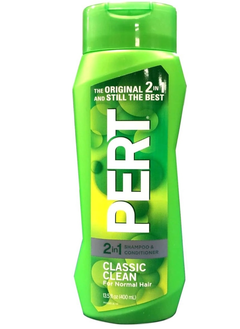 PERT PLUS - Pert Plus 2-in-1 Shampoo Plus Conditioner, Normal Hair 13.50 oz ( Pack of 5) - Image 1
