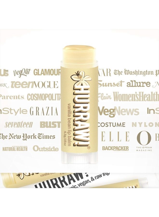 Hurraw! Balm Hurraw! Vanilla Bean Lip Balm: Organic, Certified Vegan, Cruelty and Gluten Free. Non-GMO, 100% Natural Ingredients. Bee, Shea, Soy and Palm Free. Made in USA - Image 4