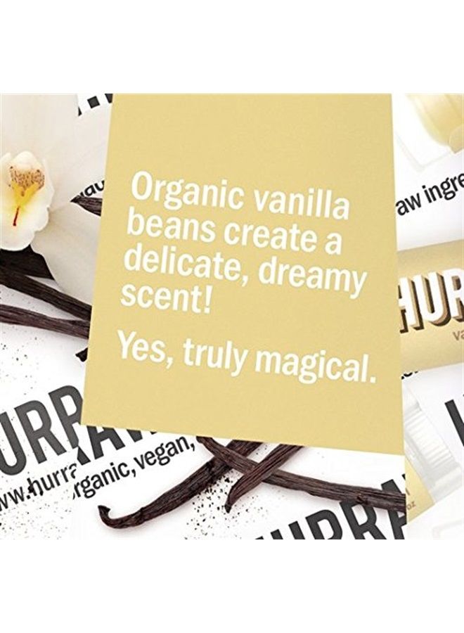 Hurraw! Balm Hurraw! Vanilla Bean Lip Balm: Organic, Certified Vegan, Cruelty and Gluten Free. Non-GMO, 100% Natural Ingredients. Bee, Shea, Soy and Palm Free. Made in USA - Image 3