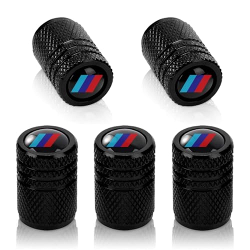 QOMAGO Car M 3 Color Tire Valve stem Covers Tire Valve Stem Caps Metal Material Compatible with X1 X3 X4 X5 X6 X7 3 5 7 Series M3 M4 M5 M6 and More - Image 1