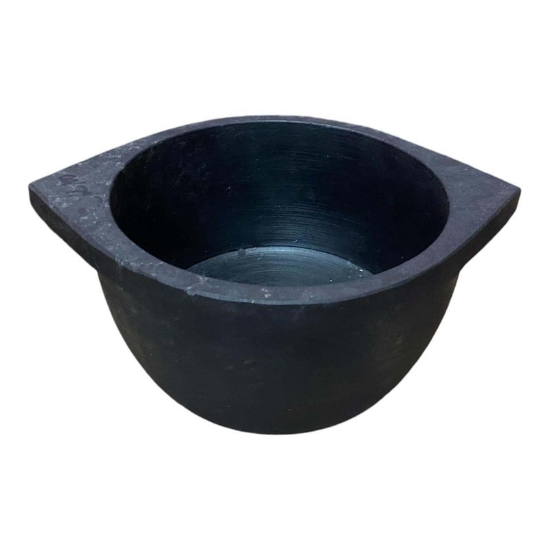 Traditional Soapstone Kalchatti/Kal chatti/Cooking Pot/Cookware with (1.4 L) Treated/Seasoned  - Image 1