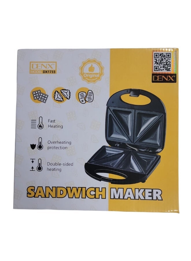 Denx 2-Series Sandwich and Samosa Maker - DX1733 - Image 2