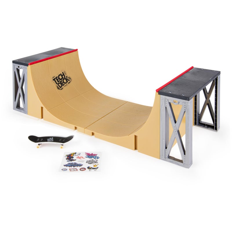 TECH DECK, Ultimate 20-Inch Half-Pipe Ramp Playset and Exclusive Primitive Pro Fingerboard, Kids Toys for Boys and Girls Ages 6 and up - Image 4