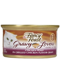 Fancy Feast Fancy Feast Gravy Lovers Chicken Feast in Grilled Chicken Flavor Gravy Cat Food, 3 oz, 12 Cans  - Image 1