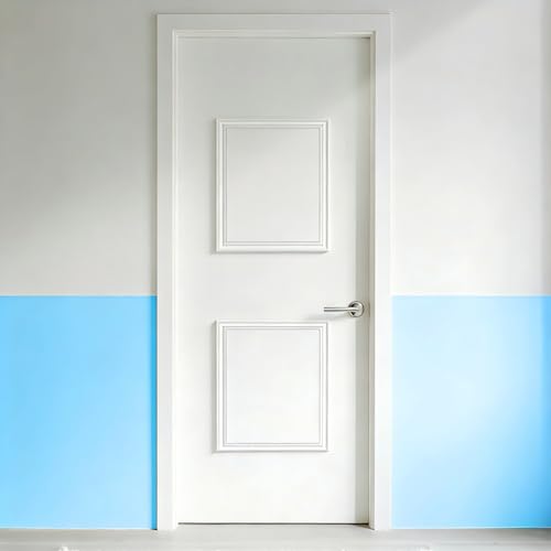 COUKIU Pre-Cut 2 Set Peel and Stick Door Molding Trim Kit, 16" x20" Premade Wainscoting Panels, Self Adhesive Wall Moulding Panel for Interior Walls Picture Frame - Image 1