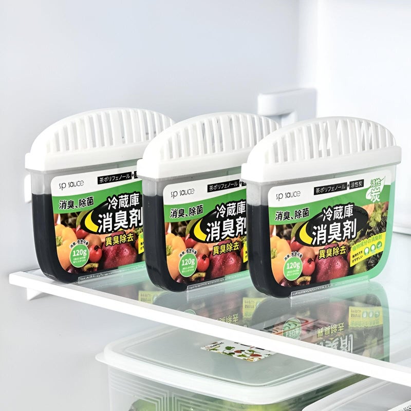 Refrigerator Deodorizer - Compact Fridge and Freezer Odor Eliminator with Natural Fresh Air Purification Technology for Home, Car, and Closet Use (3PCS) - Image 1