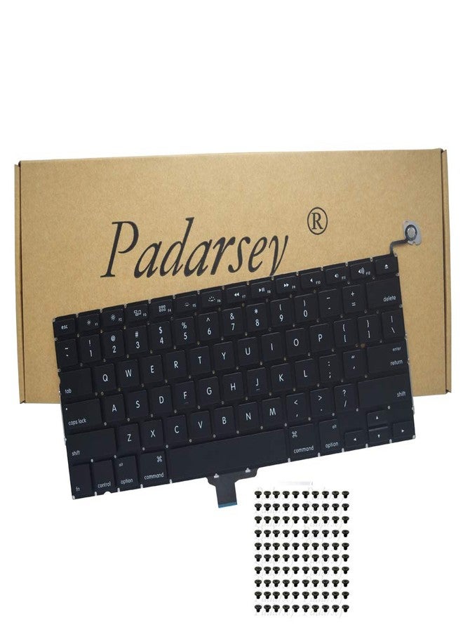 Padarsey New Laptop Replacement Keyboard for MacBook Pro 13-inch A1278 2008 2009 2010 2011 2012 2013 2014 2015 Year with 80Pce Keyboard Screws - Image 1