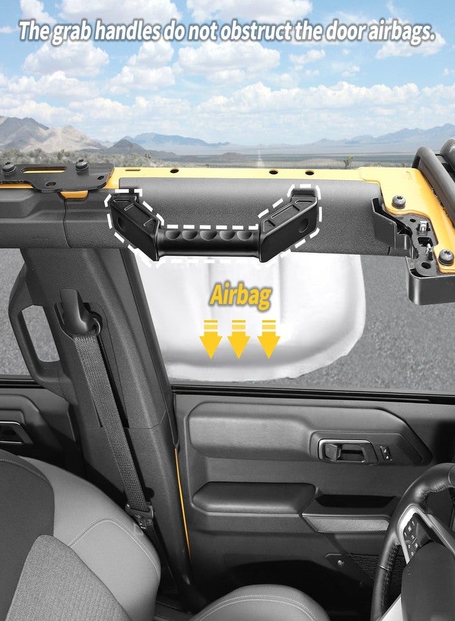 مقابض Linskip Optimal-Grip لسيارات فورد برونكو وبرونكو رابتور 2021-2025، مقابض أبواب خلفية معدنية فاخرة لقبضة آمنة، مثالية لإكسسوارات برونكو الداخلية (4 أبواب). - Image 5