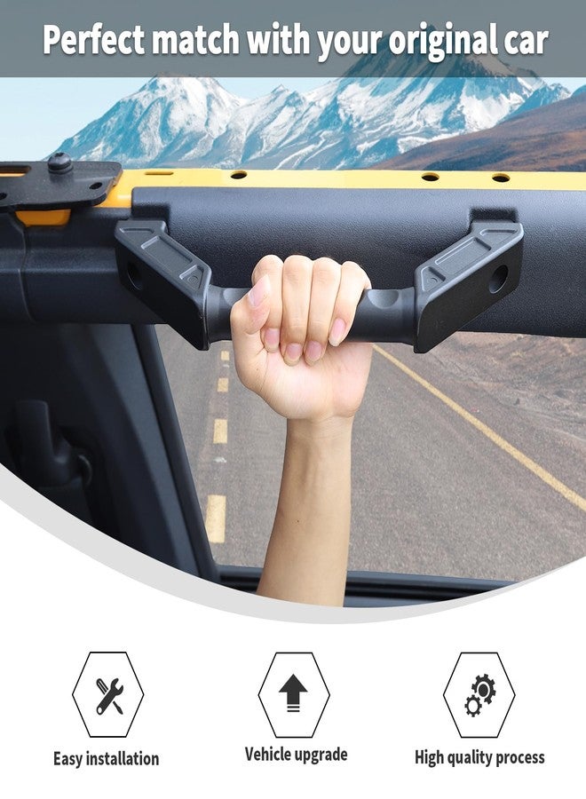مقابض Linskip Optimal-Grip لسيارات فورد برونكو وبرونكو رابتور 2021-2025، مقابض أبواب خلفية معدنية فاخرة لقبضة آمنة، مثالية لإكسسوارات برونكو الداخلية (4 أبواب). - Image 4