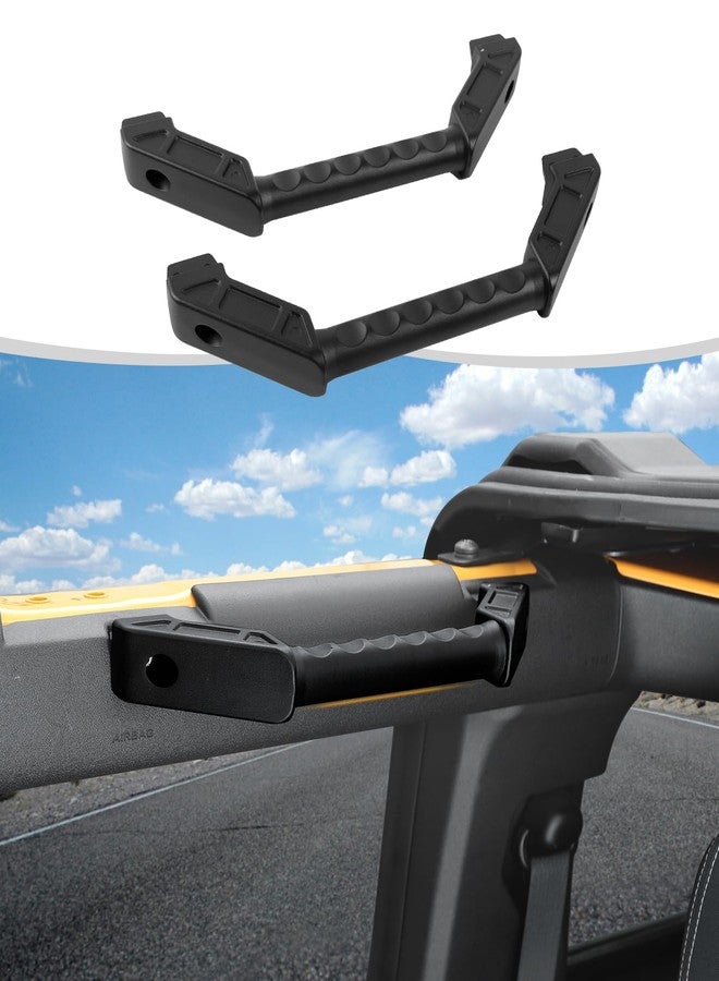 مقابض Linskip Optimal-Grip لسيارات فورد برونكو وبرونكو رابتور 2021-2025، مقابض أبواب خلفية معدنية فاخرة لقبضة آمنة، مثالية لإكسسوارات برونكو الداخلية (4 أبواب). - Image 1