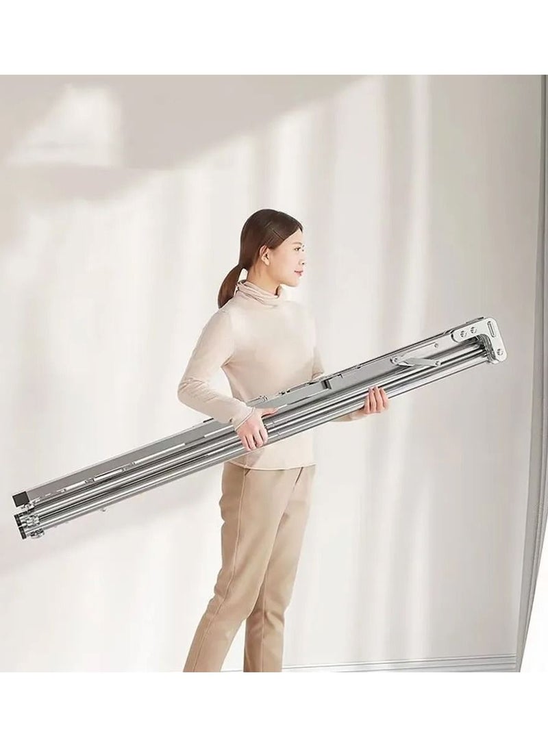 DubaiGallery Double pole X Type Outdoor Folding Clothes Drying Rack Hanger Indoor steel clothes bedroom display rack - Image 4