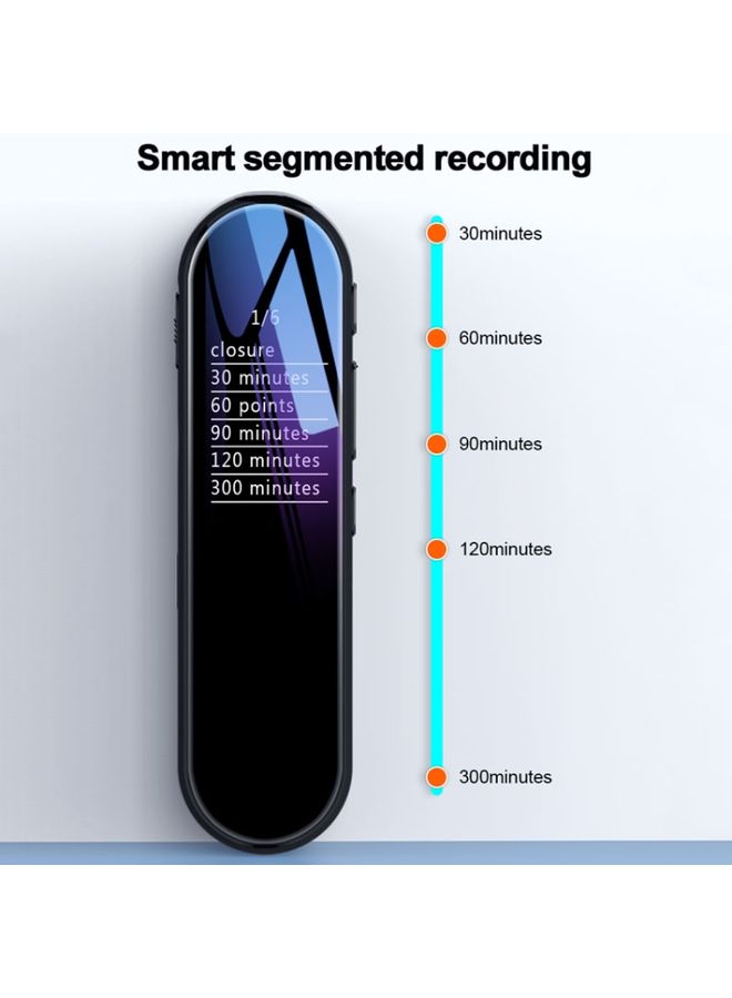 Q53 Ultra Long Standby Timer Voice Recorder HD Noise Canceling Recording Device, Size: 8GB(Black) - Image 3