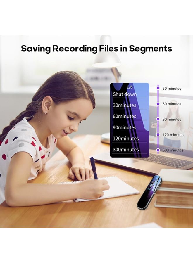 Q53 Ultra Long Standby Timer Voice Recorder HD Noise Canceling Recording Device, Size: 8GB(Black) - Image 2